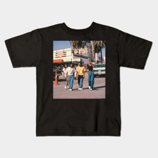 los angeles california people retro Kids T-Shirt